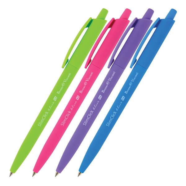 Ручка шариковая автомат 0,5 мм SlimClick.SPECIAL, СИНЯЯ (4 цвета корп)