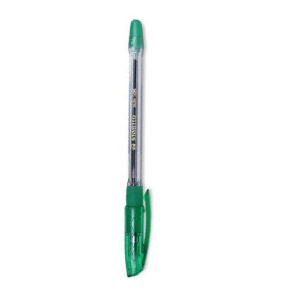 Ручка шариковая Bille зеленая, игольчатый стержень