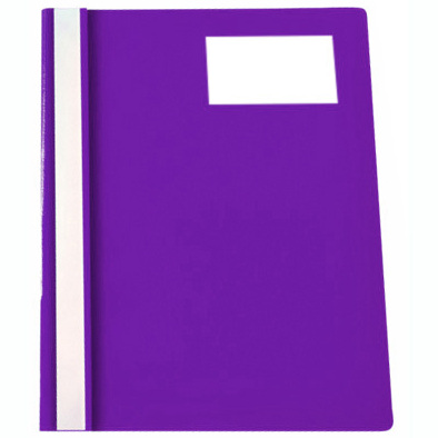 Скоросшиватель А4 с карманом для ВИЗИТКи фиолетовый