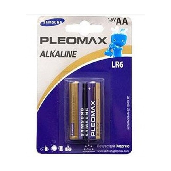 Э/п LR6 Samsung Pleomax 2 шт., цена за блистер