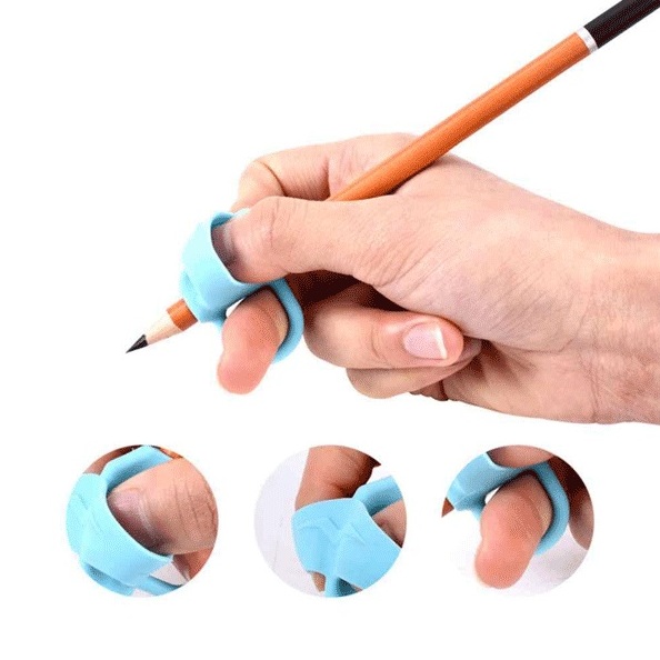 Насадка-держатель анатомическая "deVENTE. Ring" с кольцами для 2 пальцев, для карандаша и ручки, асс