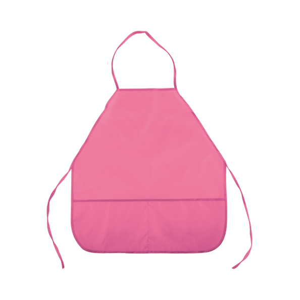 Фартук для труда 39*49 (S) 2 кармана "deVENTE" розовый, водоотталкивающая ткань 