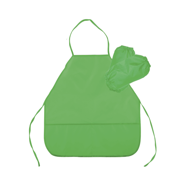 Накидка для труда с нарукавниками 45*54 (M) 3 кармана "deVENTE" зеленый, водоотталкивающая ткань