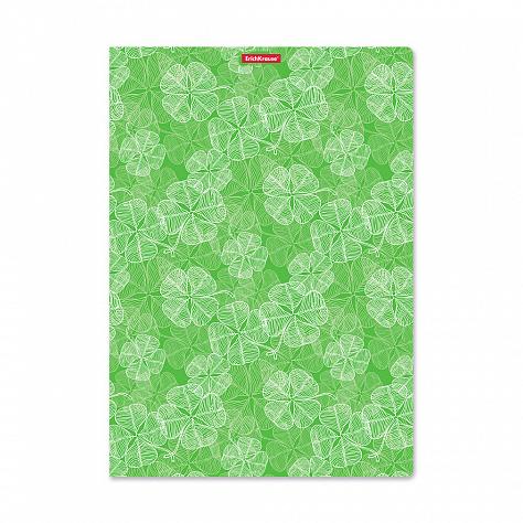 Тетрадь А4 48 л. кл. с пластиковой обложкой на скобе ErichKrause® Clover