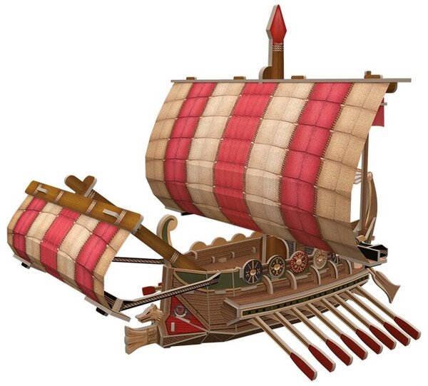 Сборная модель "REZARK" Пазл 3D Серия "Корабли"  85 эл. Римский военный .23х20х23см(пенополистирол)