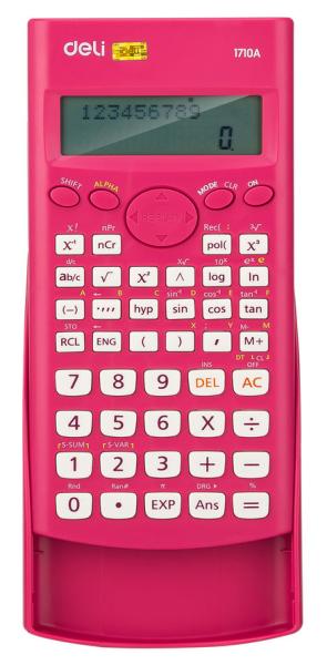 Калькулятор научный Deli E1710A/RED красный 10+2-разр.