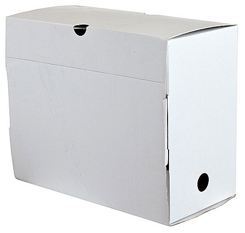 Лоток-коробка архивный, микрогофрокартон, 250x150x315 мм, белый, цена за 1 шт