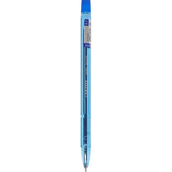 Ручка шариковая 0,7 мм "deVENTE" маслян. чернила, игольчатый пиш. узел, синяя