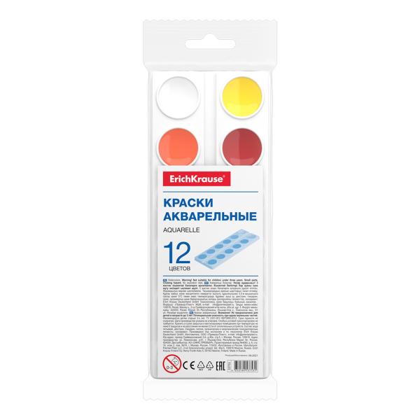 Акварель 12 цв. ErichKrause light pack (в прозрачной упаковке с подвесом)