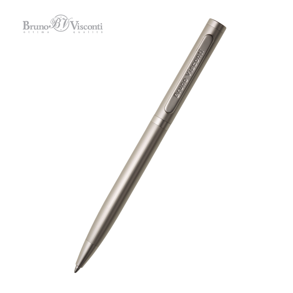 Ручка "FIRENZE" в метал. футляре 1.0 ММ, СИНЯЯ (корпус шампань, футляр черный)