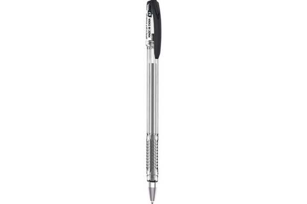 Ручка шариковая 0,7 мм Deli Think  корп.прозрачный/черный чернила черн. (1шт)