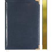 Ежедневник 2024 "deVENTE. Bellagio" A5 (145 ммx205 мм) 352 стр, синий, золотой срез
