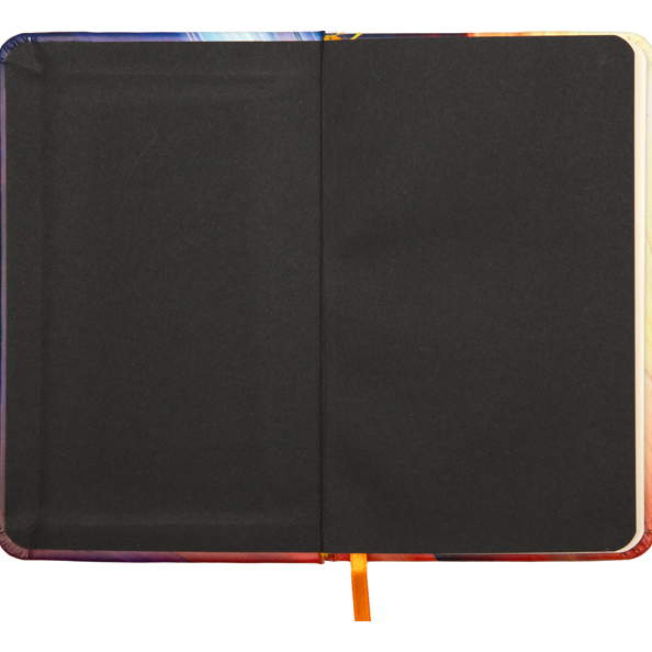 Ежедневник недат А5 "deVENTE. Galaxy" (145 ммx205 мм) 320 стр, сине-оранжевый дизайн, крем. бумага