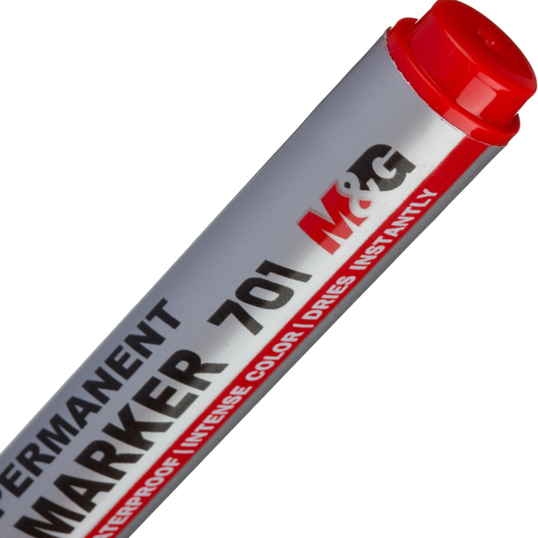 Маркер перм. 2.3 мм M&G красный
