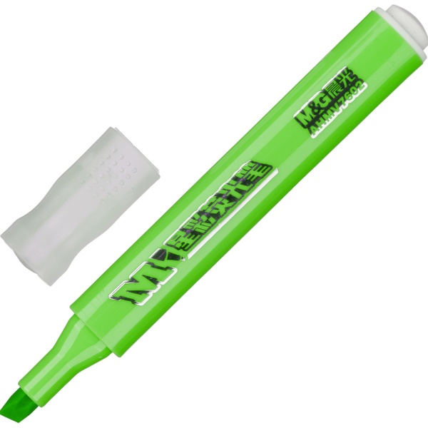 Маркер-текстовыделитель 1-5 мм M&G треугольный зеленый