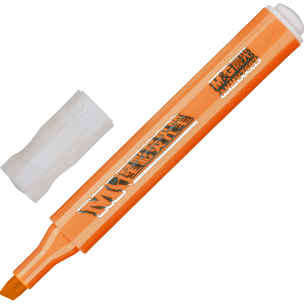 Маркер-текстовыделитель 1-5 мм M&G треугольный оранжевый