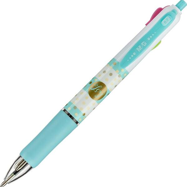 Ручка 4-х цв. шарик. автомат. 0,7 мм M&G манж, асс ABP803R5040796C