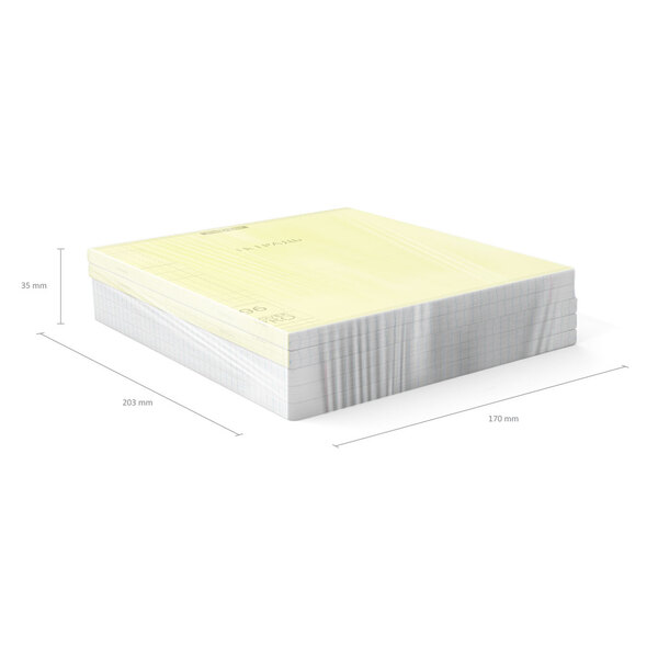 Тетрадь с пластиковой обложкой на скобе ErichKrause® Классика CoverPrо Neon, желтый, А5+, 96 л. кл