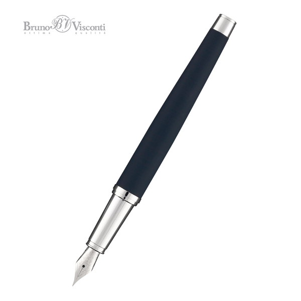Ручка перьевая "SIENNA" 0.7 ММ, СИНЯЯ (корпус метал синий, футляр черный)