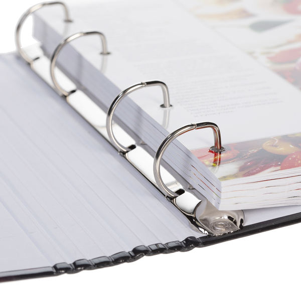 Книга для записи кулинар. рецептов А5 80 л. на кольцах "Вкусные рецепты" с тв. обложкой Бумага Офсет