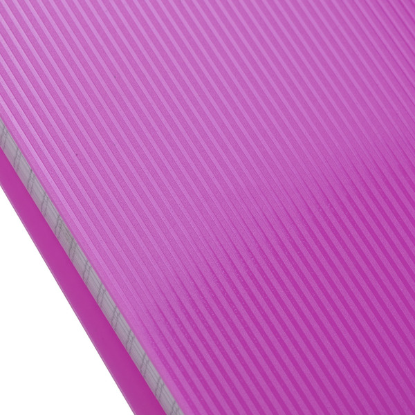 Блокнот А5 80 л. кл. на гребне LINE NEON Розовый Пластиковая обложка 