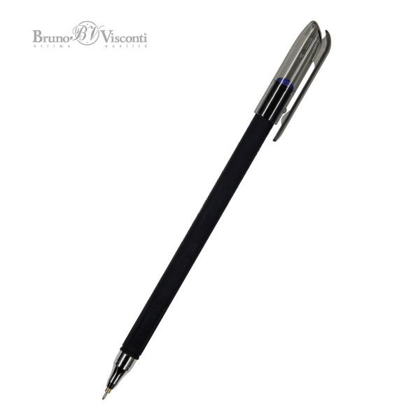 Ручка шариковая 0,38 мм "PointWrite Black" СИНЯЯ 