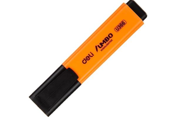 Маркер-текстовыделитель 1-5 мм Deli Jumbo, Оранжевый, скошенный пиш. наконечник