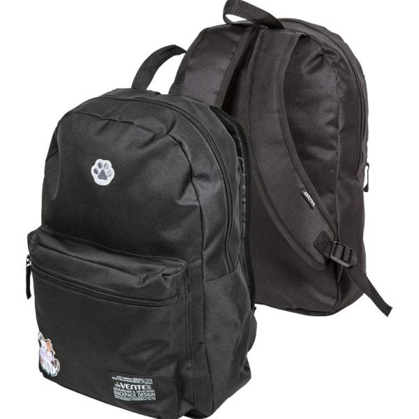 Рюкзак подростковый "deVENTE. Paw" черный 40x29x17 см,250 г, 1 отд.на молнии, вышивка