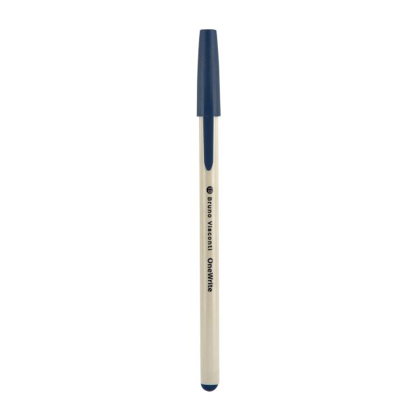Ручка шариковая 1,0 мм OneWrite Cream, СИНЯЯ
