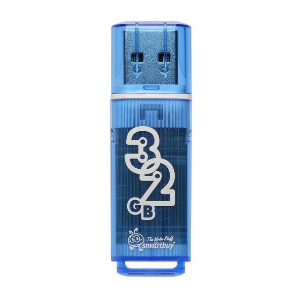 USB Флэш-драйв 32ГБ Smart Buy Glossy series Blue