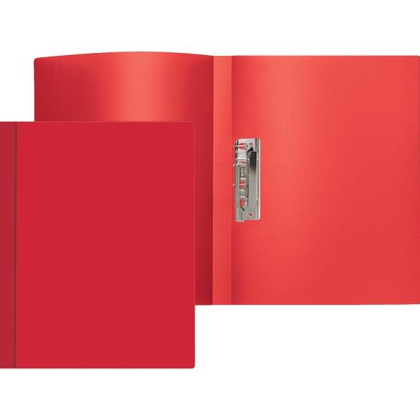 Папка с боковым прижимом "Attomex" A4, 500 мкм, фактура "песок" непрозрачная красная