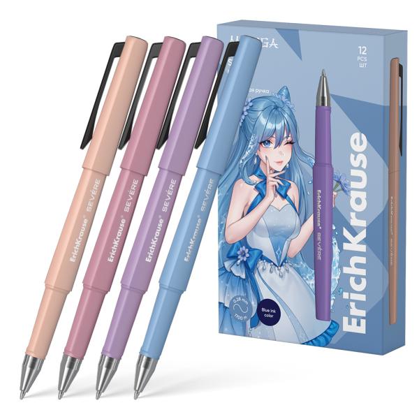 Ручка шариковая ErichKrause Severe Stick Manga 0.7, Super Glide Technology, цвет чернил синий