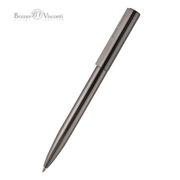 Ручка "TORINO" шарик. автомат.1.0 ММ, СИНЯЯ (корпус метал черный вороненая сталь)