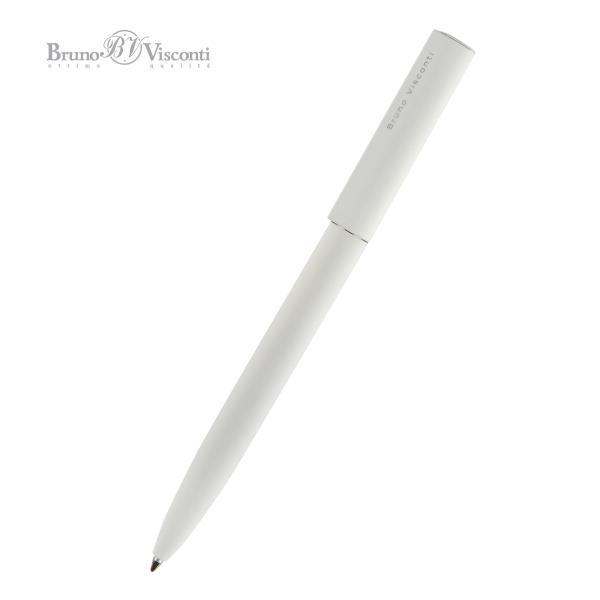Ручка "TORINO" шарик. автомат.1.0 ММ, СИНЯЯ (корпус метал белый)