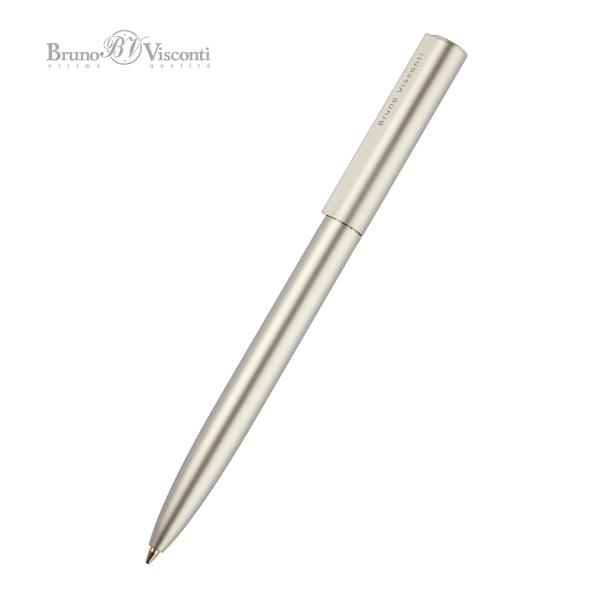 Ручка "TORINO" шарик. автомат.1.0 ММ, СИНЯЯ (корпус метал серебро)