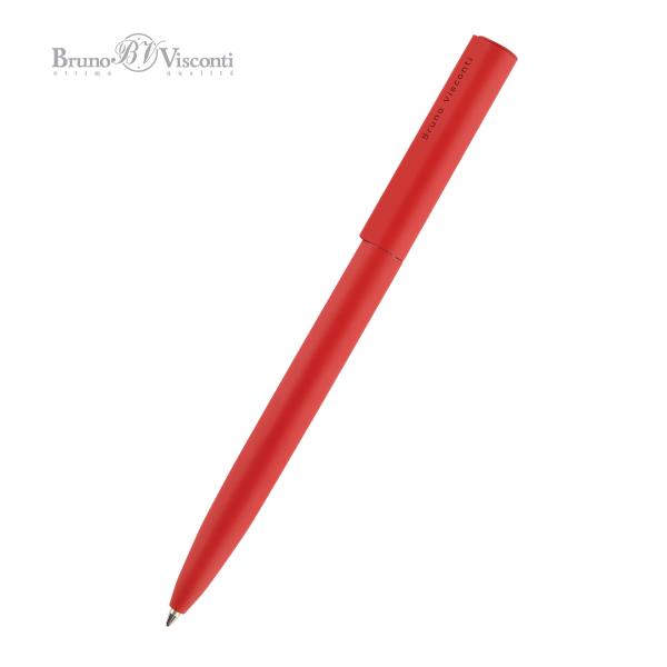 Ручка "TORINO" шарик. автомат.1.0 ММ, СИНЯЯ (корпус метал красный)