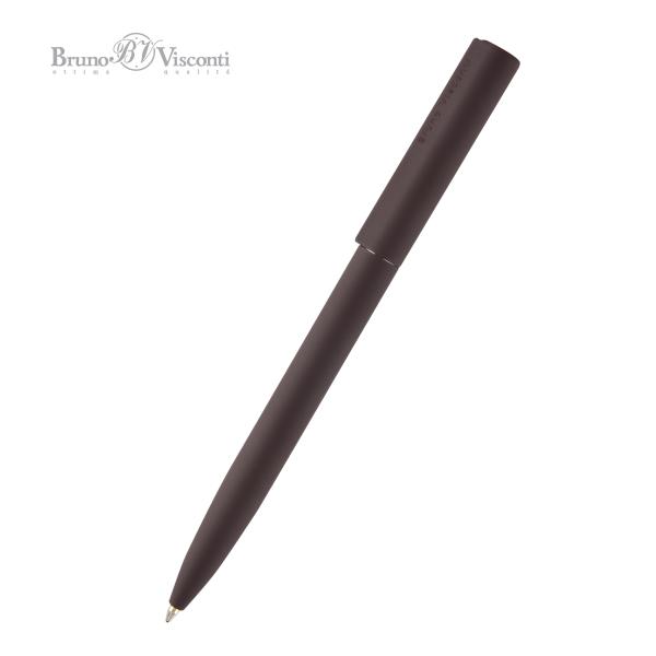 Ручка "TORINO" шарик. автомат.1.0 ММ, СИНЯЯ (корпус металл. коричневый)