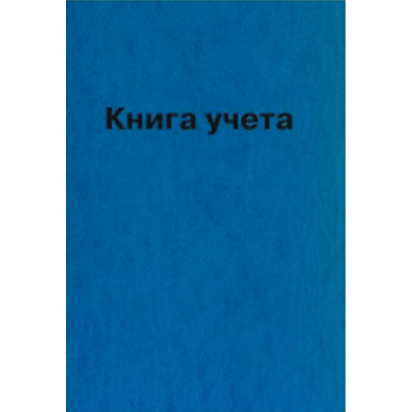 Книга учета A4 192 л лин., офсет 60 г/м², 92% белизна, твердая обложка бумвинил + тиснение фоль