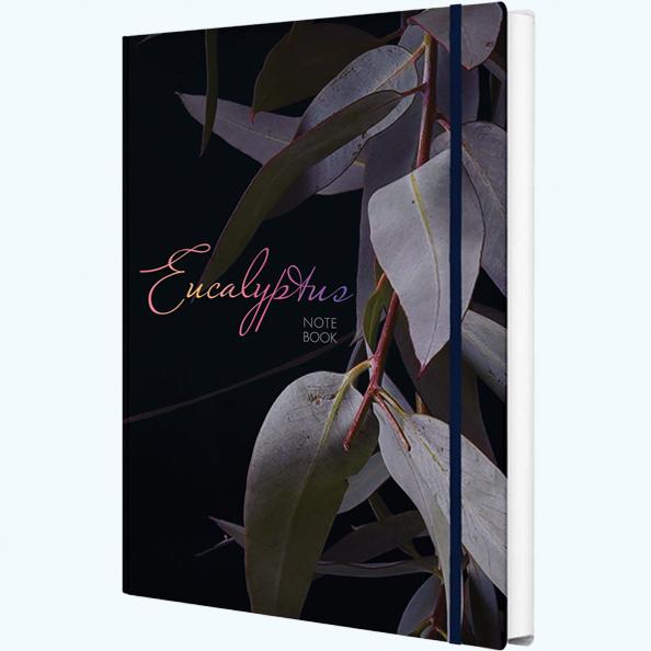 Блокнот А5 96 л. "Eucalyptus" тв.переплет, печатный блок 70г/м2 ляссе