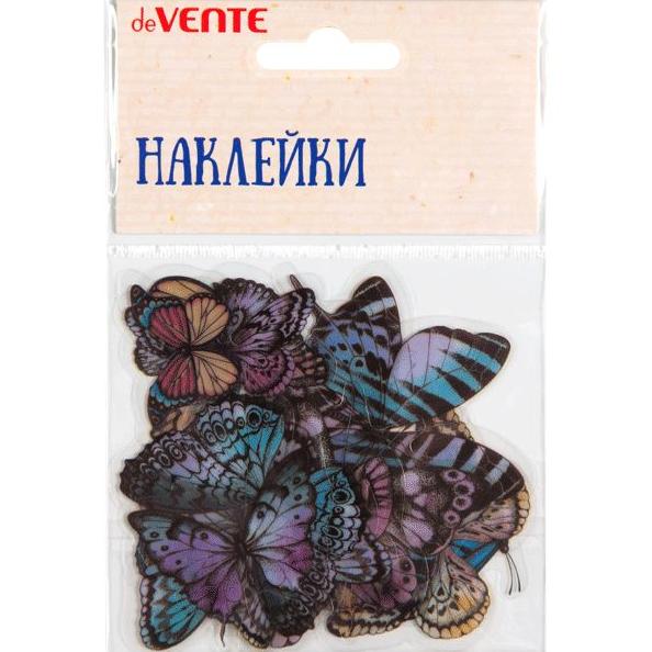 Набор наклеек для творчества "deVENTE. Violet butterflies" от 6x6 см до 2x4 см, ПВХ, в пластиковом п