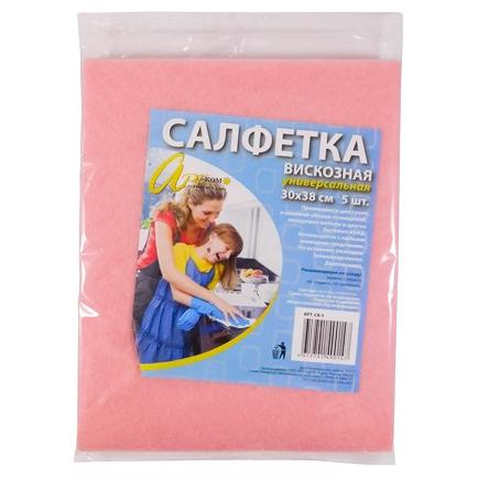 Салфетка вискозная 30х38 (5 шт.) "Артком" 