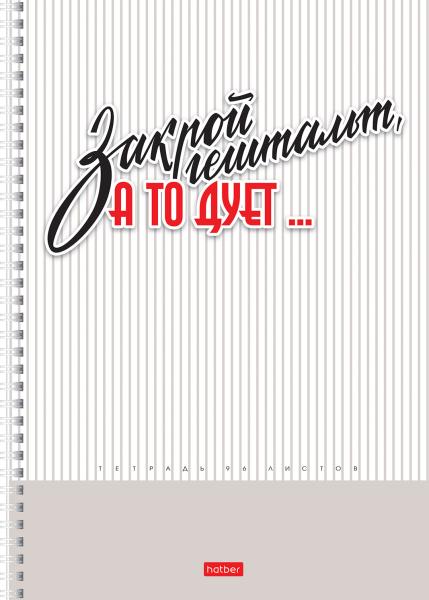 Тетрадь А4 96 л. кл. на гребне "Пределы нормы" перфорация на отрыв  60-65г/кв.м мат.ламин. 2 диз. в 