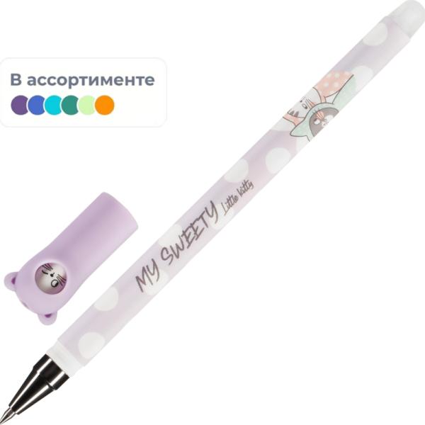 Ручка гелевая стираемая M&G So Many Cats, 0,5 мм, СИНЯЯ, асс AKPC5277