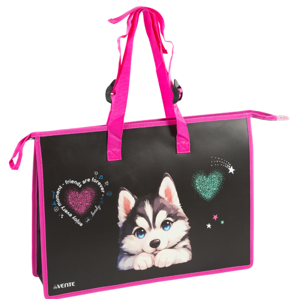 Папка для чертежей и рисунков "deVENTE. Cute Husky" A3 (467x338x100 мм) 500 мкм, с расширением 10 см