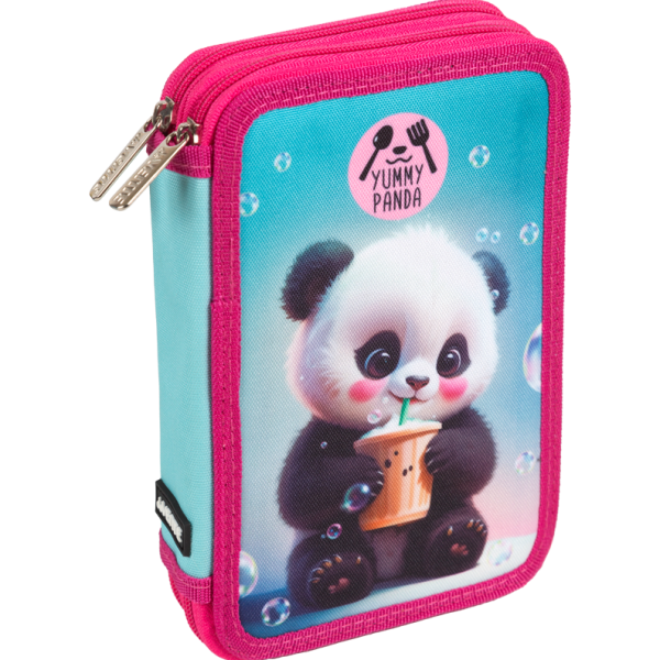 Пенал 2секц. 210*145 "deVENTE. Yummy Panda" для 44 предметов, плотный износостойкий полиэстер с водо