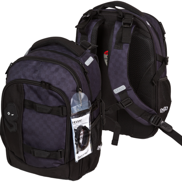Рюкзак "deVENTE. Ergo. Super Spy" школьный 39x28x20 см (18 л) 600 г, 2 отделения на молнии, одно с у