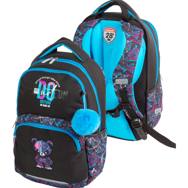 Рюкзак "deVENTE. Fit26. No Disturb Mode" школьный 39x26,5x15,5 см (18 л) 500 г, 2 отд. на молнии, од