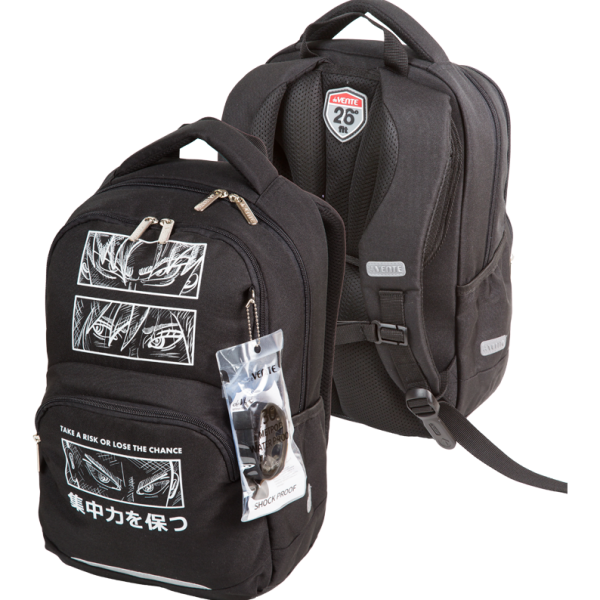Рюкзак "deVENTE. Fit26. Fearless" школьный 39x26,5x15,5 см (18 л) 500 г, 2 отд. на молнии, одно с уп