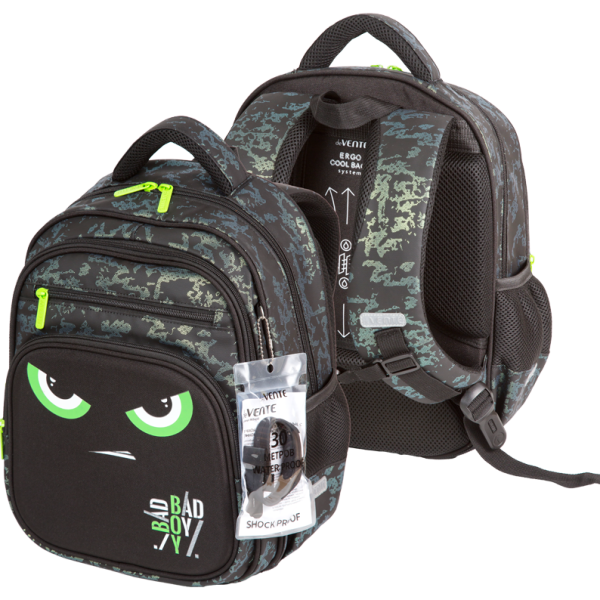 Рюкзак "deVENTE. Grade. Bad Boy" школьный жесткий 37x28x16 см (16 л) вес 700 г, 1 отд. на молнии с р