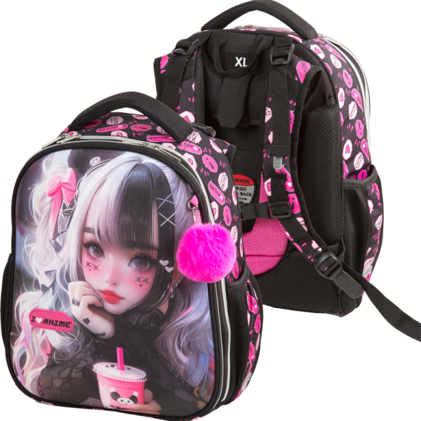 Рюкзак "deVENTE. Choice. I Love Anime" школьный жесткий 38x28x16 см (17 л) вес 950 г, 1 отд. на молн